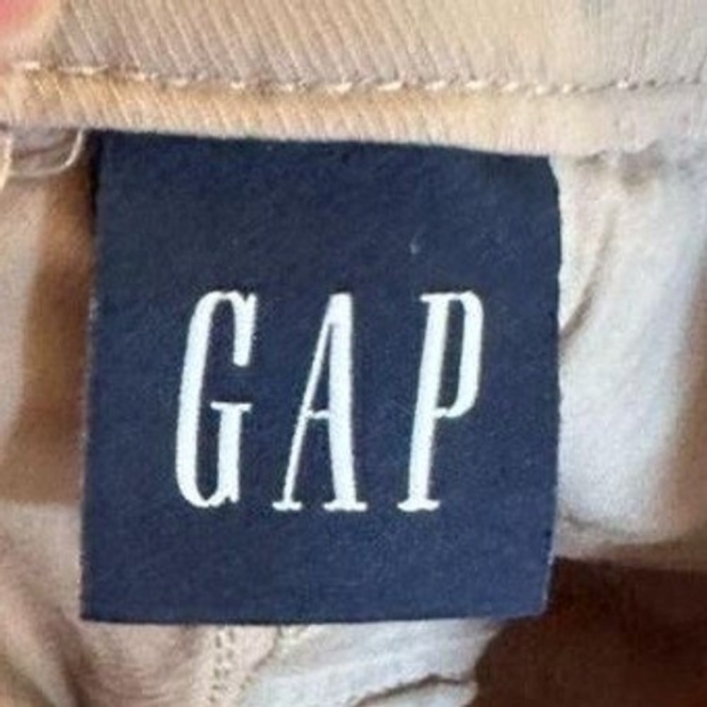 Gap Straight Up Khaki Tan Mid Rise Size 4 Preppy Acadamia Modern Classic - Picture 5 of 5